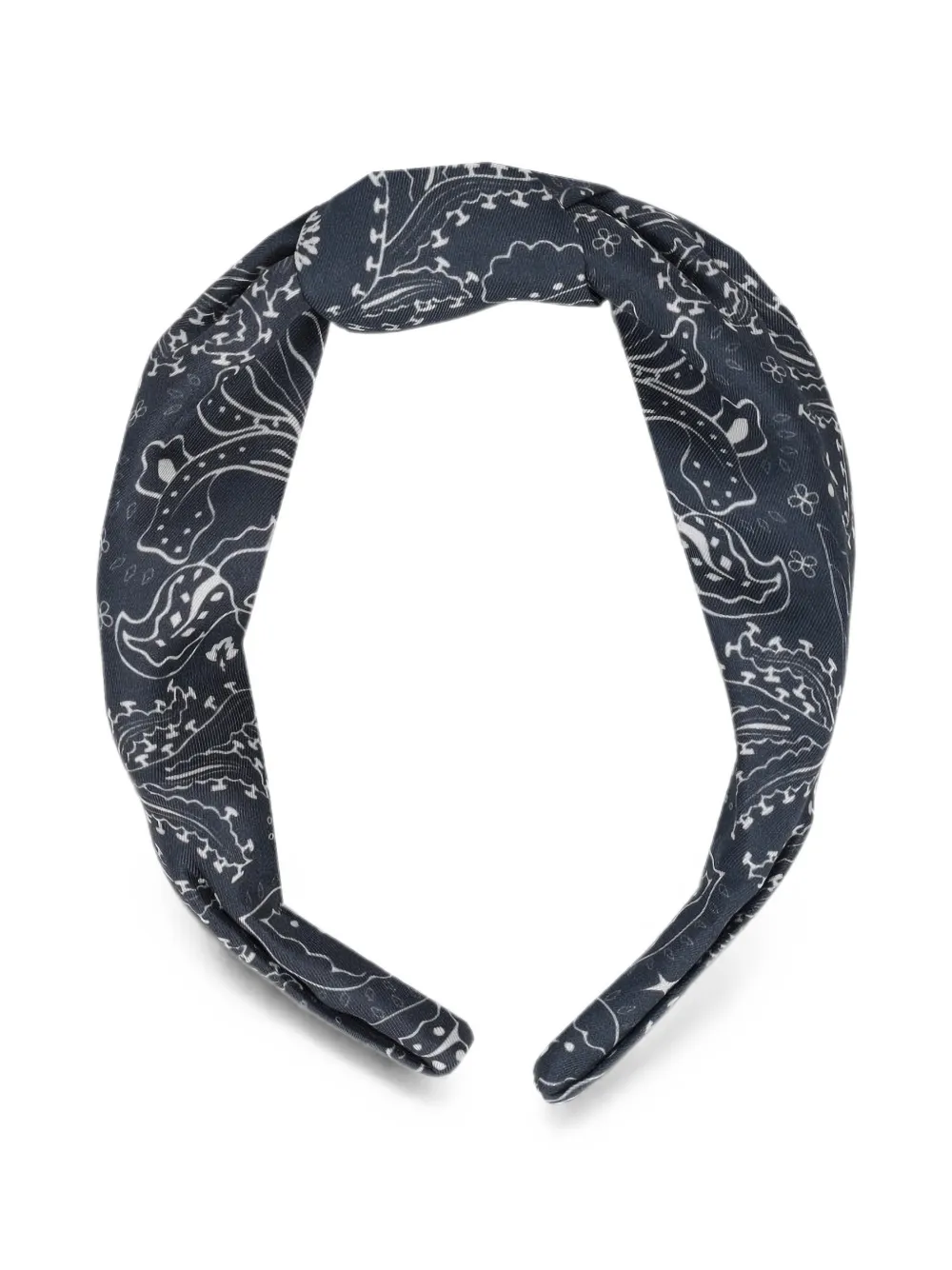 Mont Kiji paisley-print knotted headband - Blu