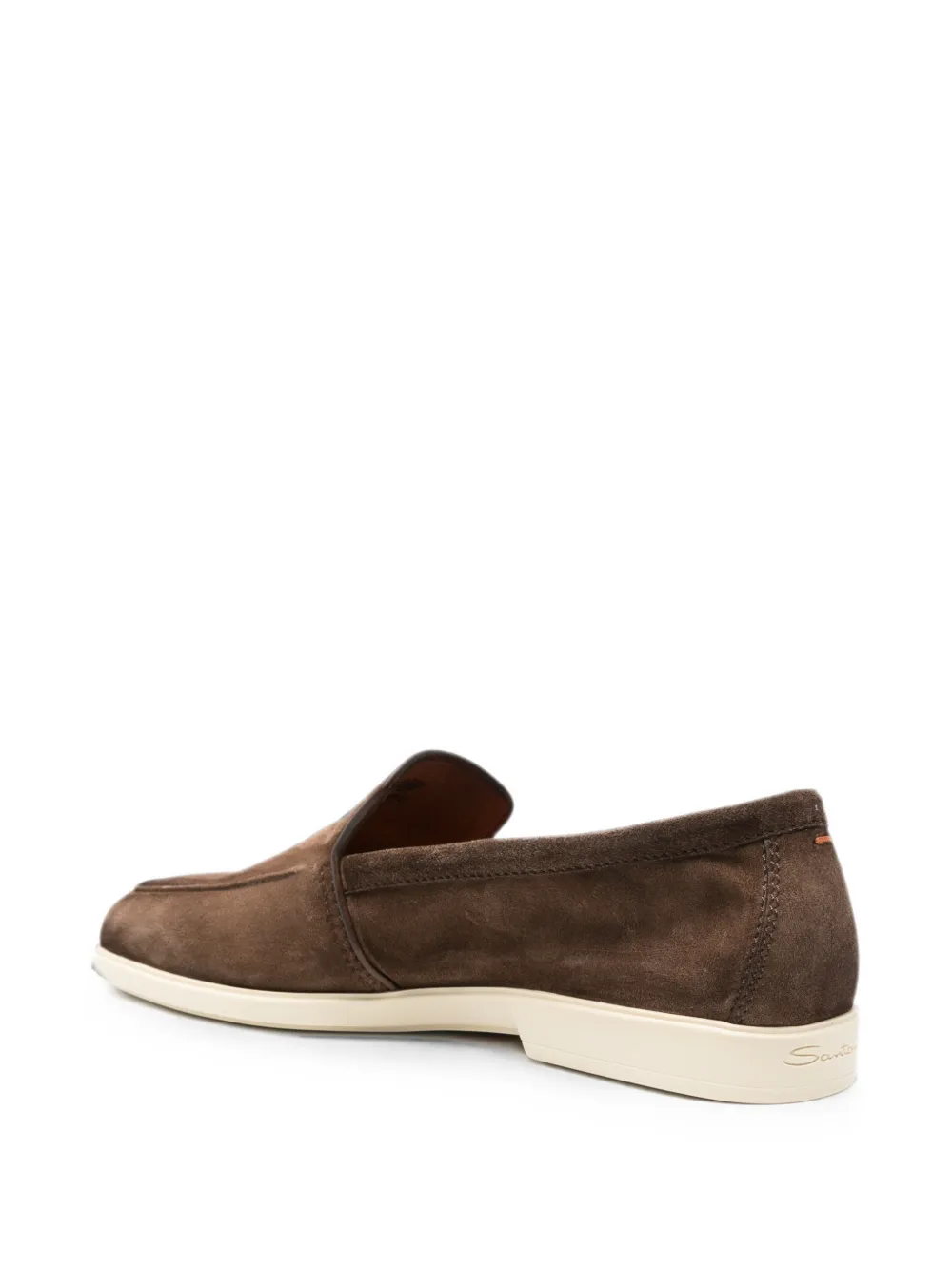Santoni suede slip-on loafers Bruin