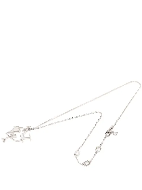 Christian Dior Pre-Owned 2000-2020 Brass I Love Dior Heart and Arrow Pendant Necklace costume necklace