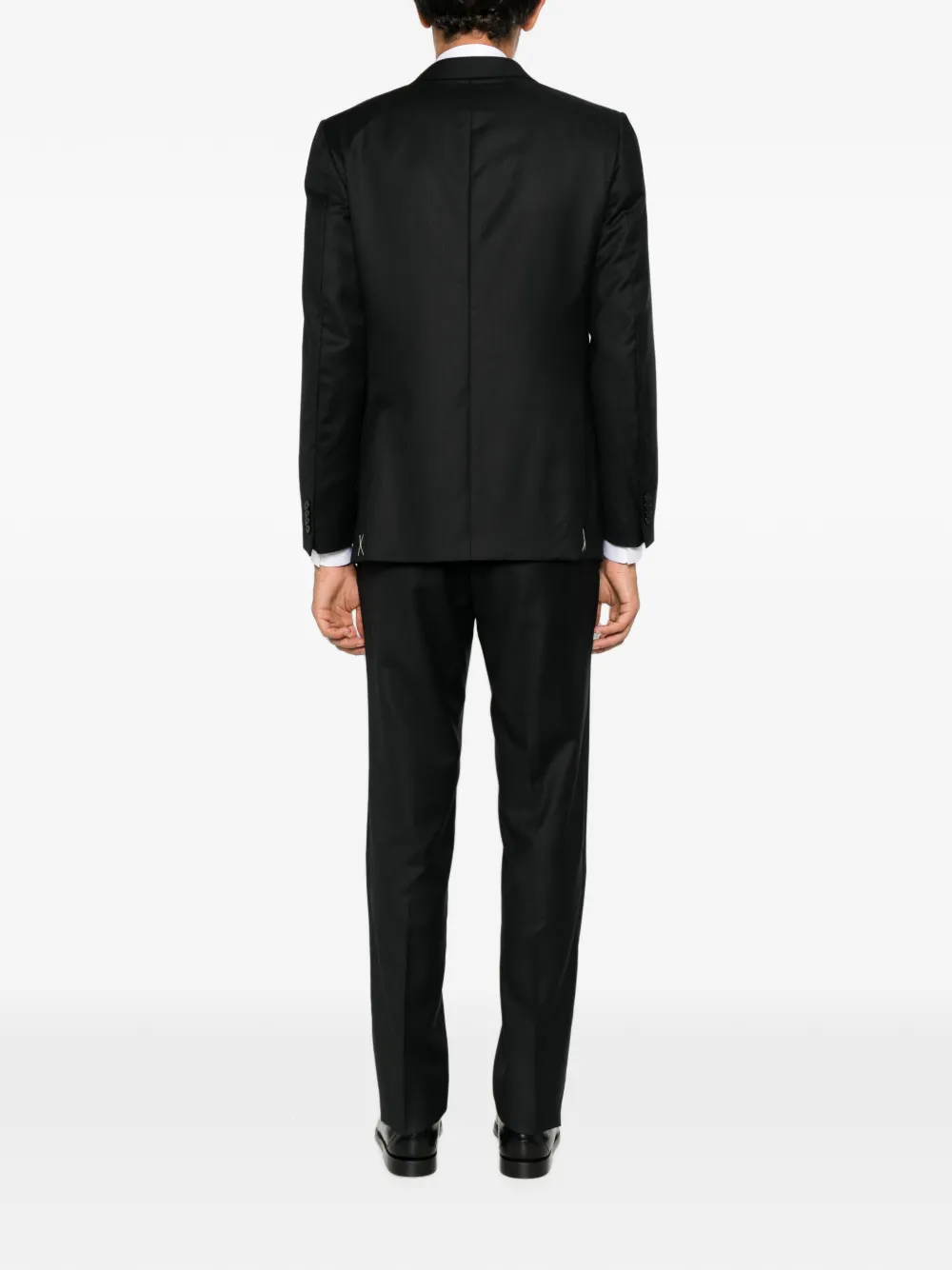 Zegna Pak met enkele rij knopen Zwart