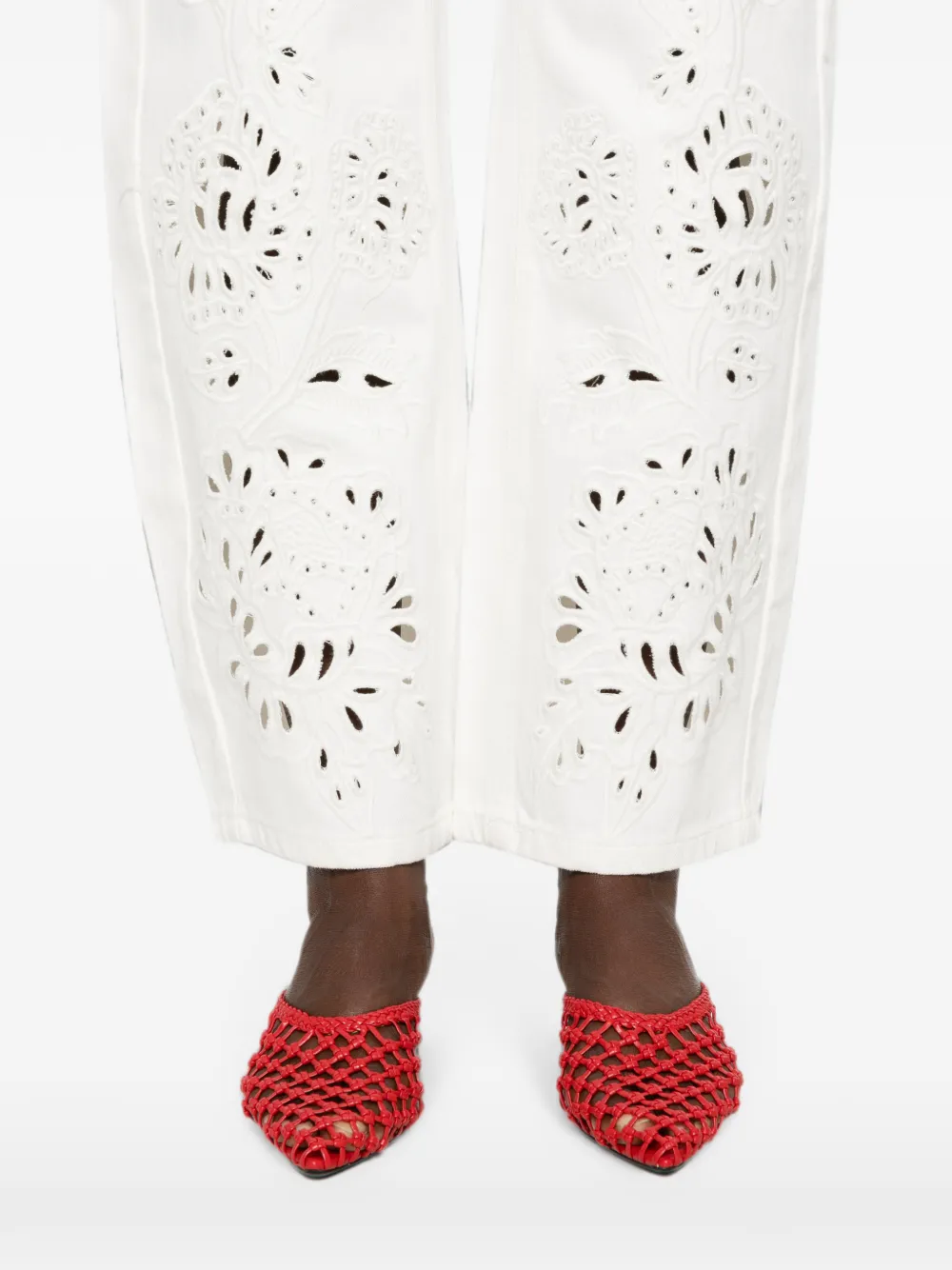 FARM Rio Richelieu twill broek Wit