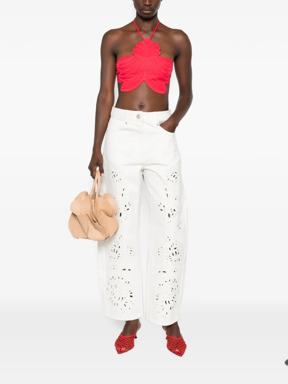 FARM Rio Richelieu twill broek Wit