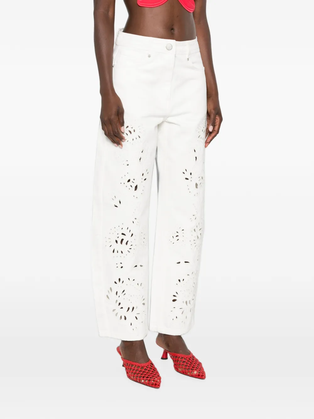 FARM Rio Richelieu twill broek Wit