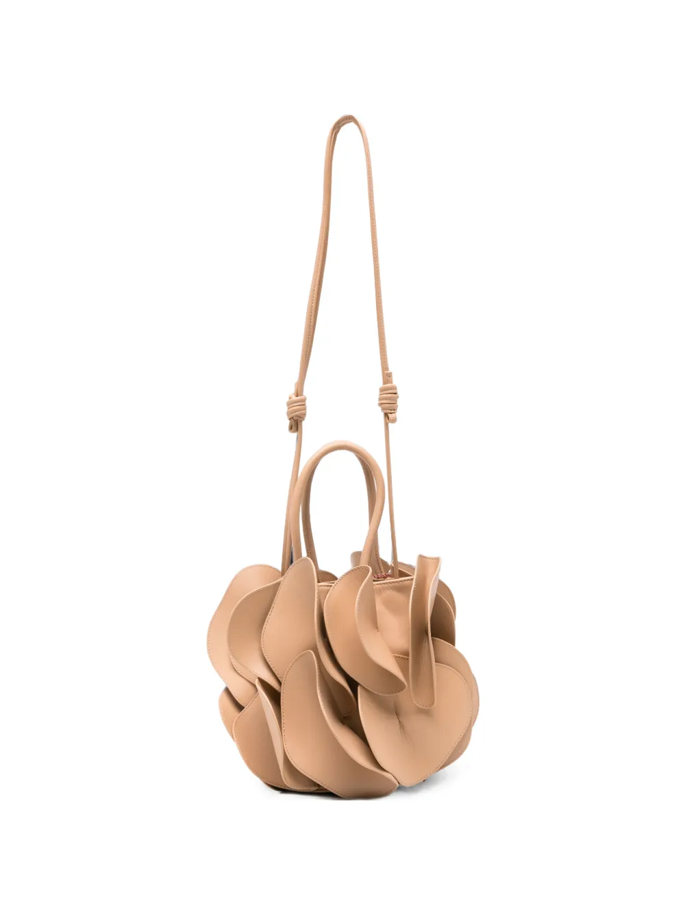 FARM Rio petal-embellished bucket bag - Toni neutri