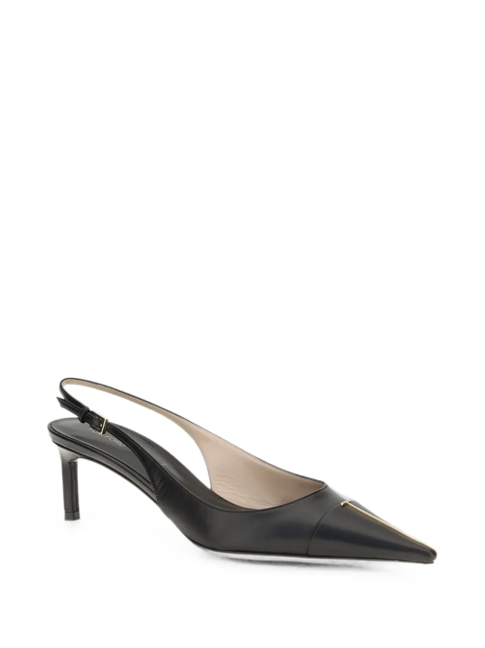  Tom Ford Logo-plaque Slingback Pumps - Negro 
