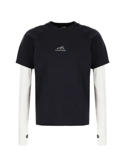 Balenciaga Camiseta mangas raglã com logo