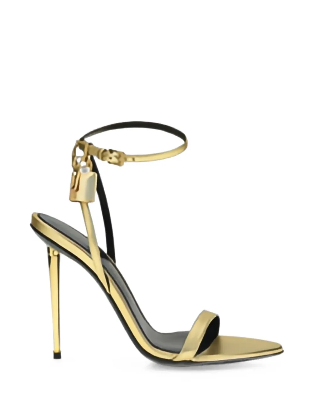 TOM FORD padlock-detail ankle-strap sandals Goud