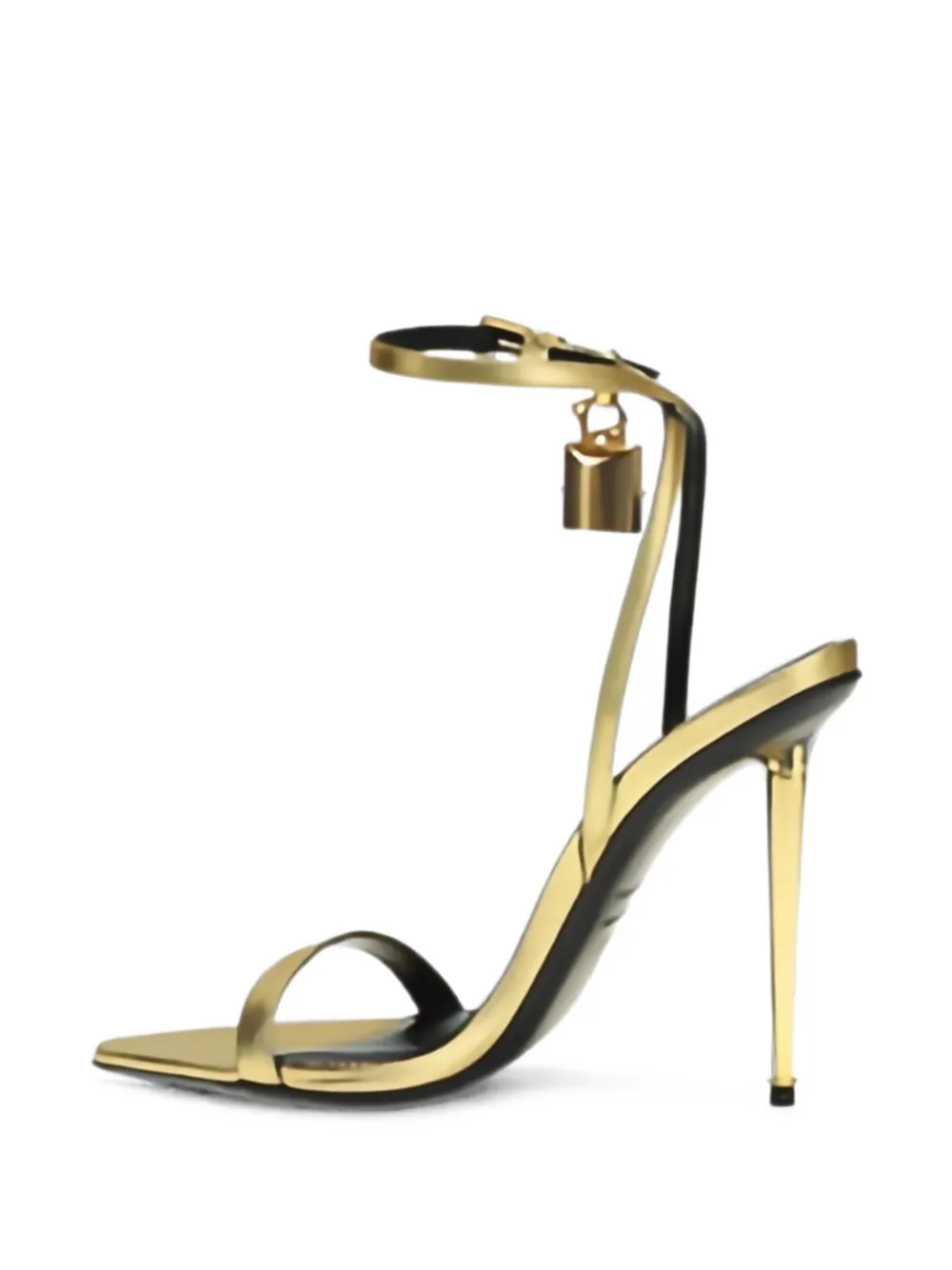 TOM FORD padlock-detail ankle-strap sandals Goud