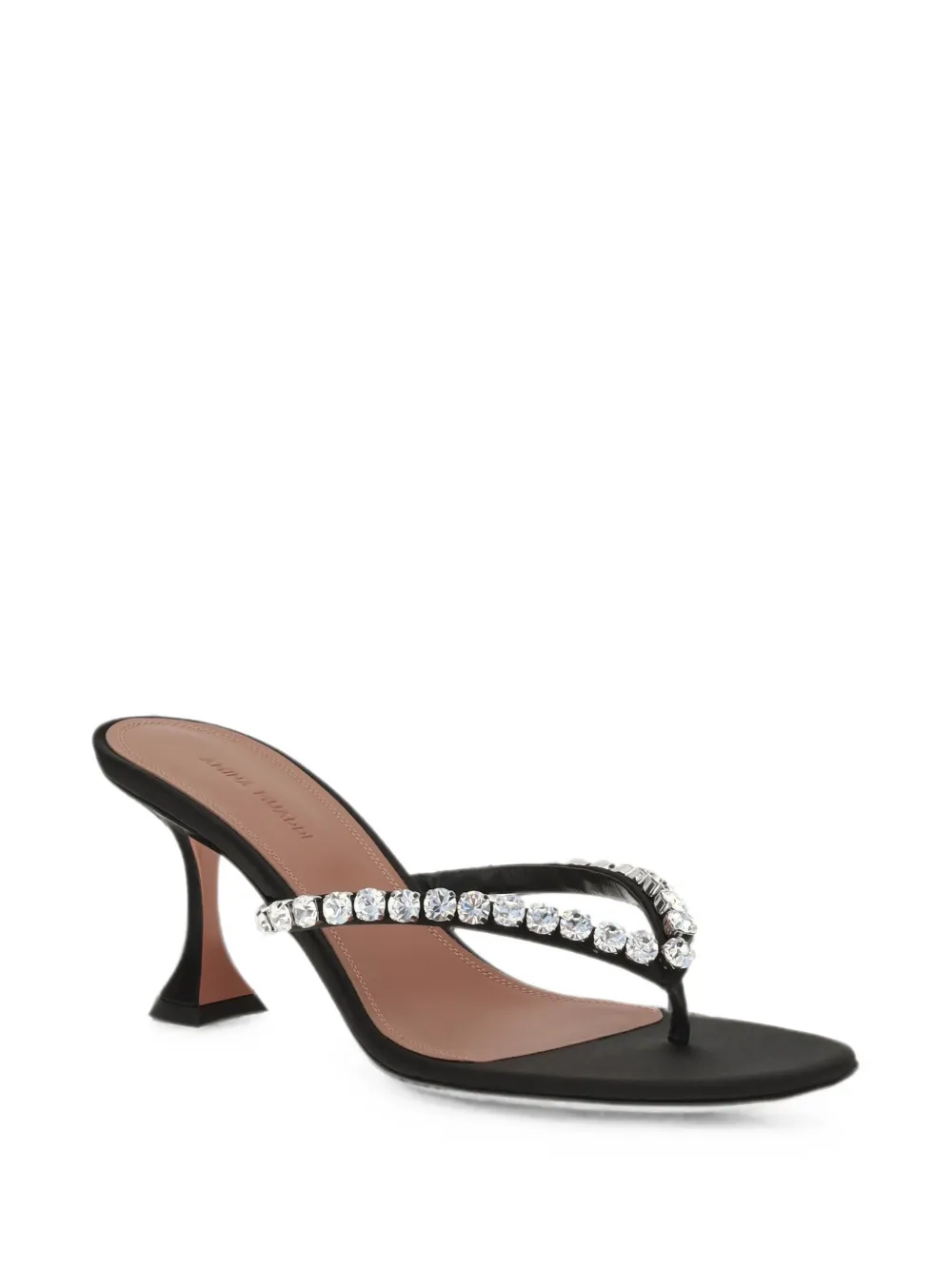 Amina Muaddi Gigi crystal-embellished sandals Zwart