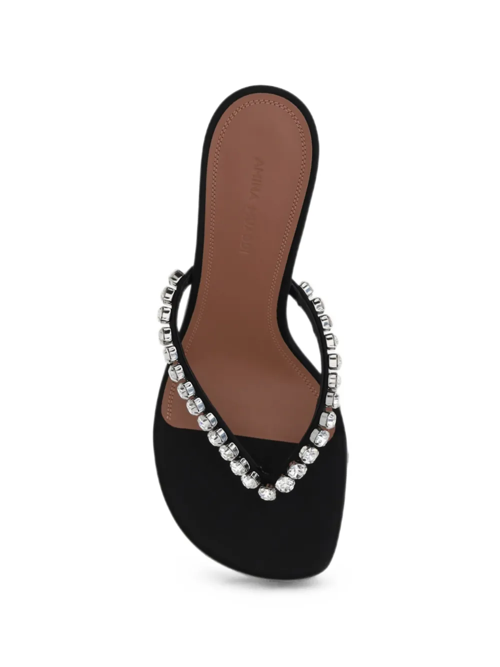 Amina Muaddi Gigi crystal-embellished sandals Zwart