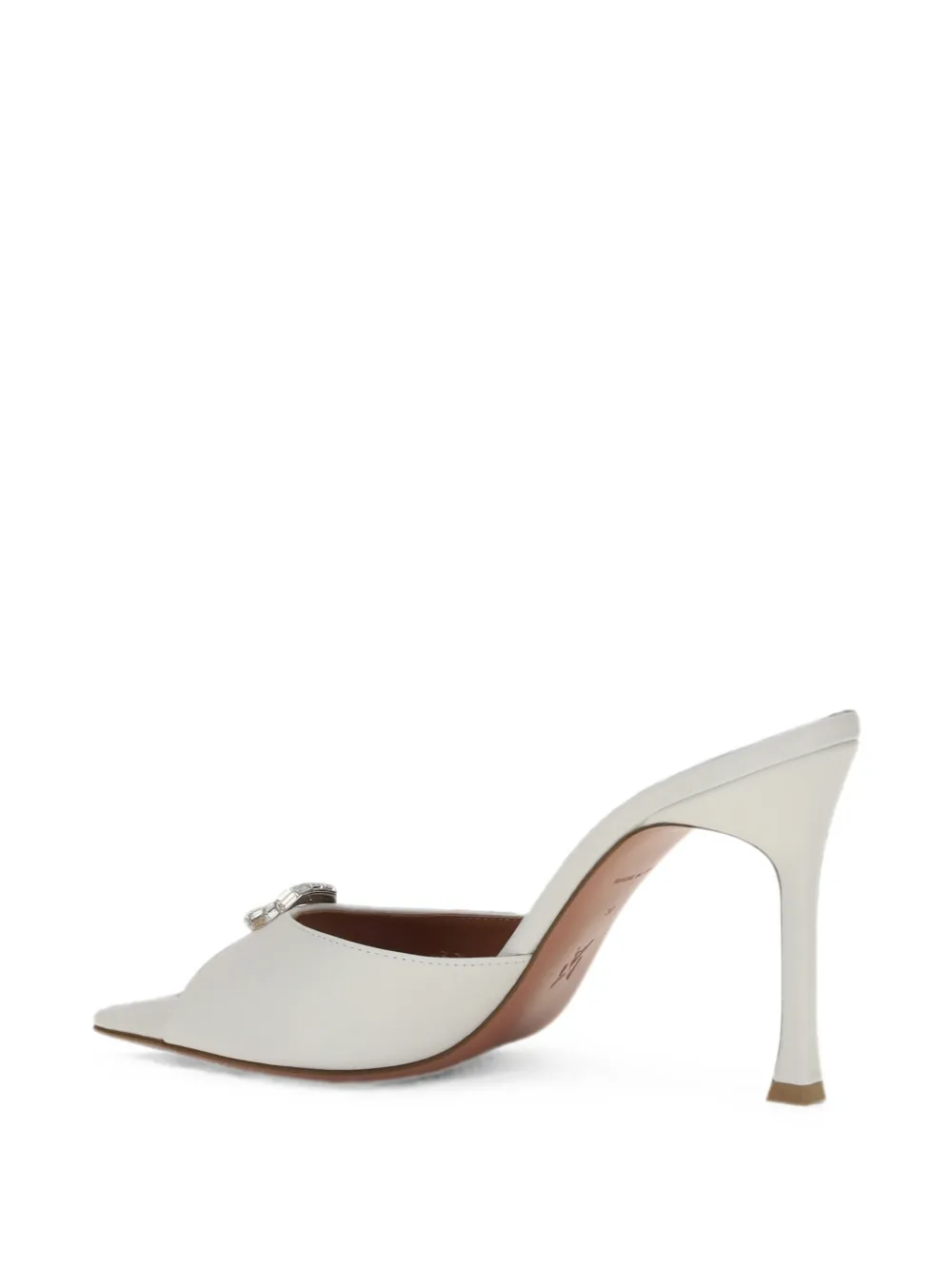 Amina Muaddi Camelia crystal-embellished pumps Wit