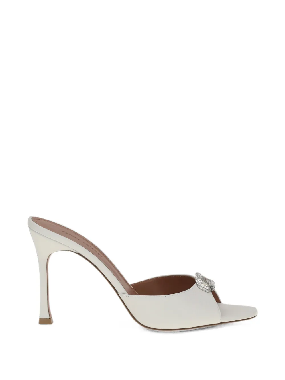 Amina Muaddi Camelia crystal-embellished pumps Wit