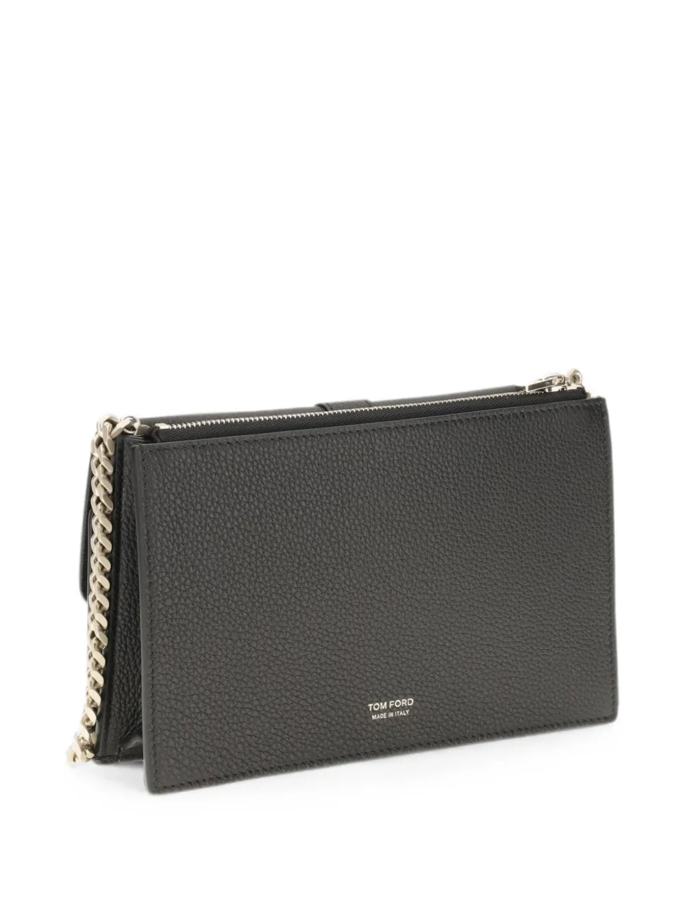 TOM FORD Schoudertas met T-gesp en ketting Zwart