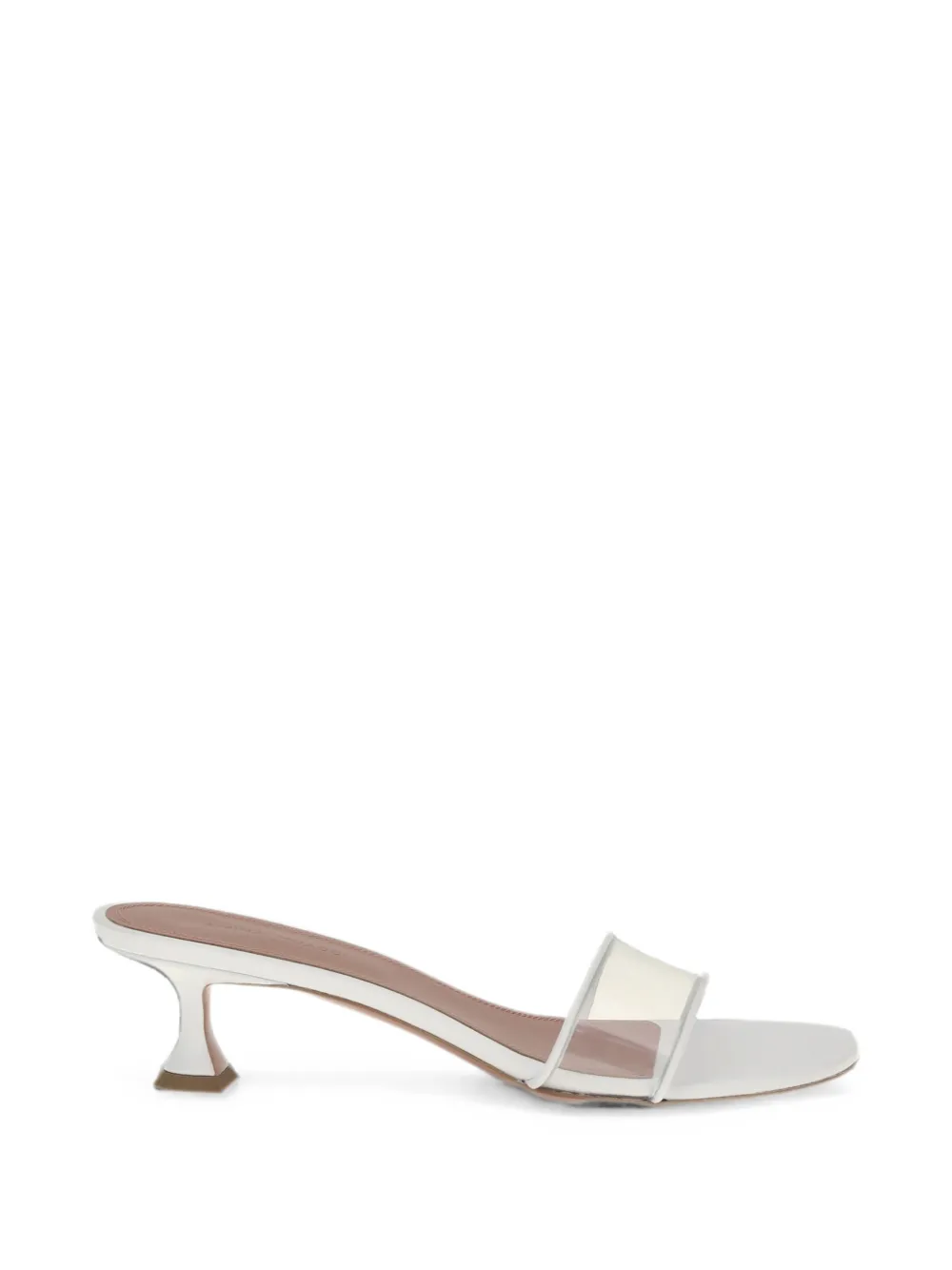 Amina Muaddi Andreea glass-slipper sandals Wit