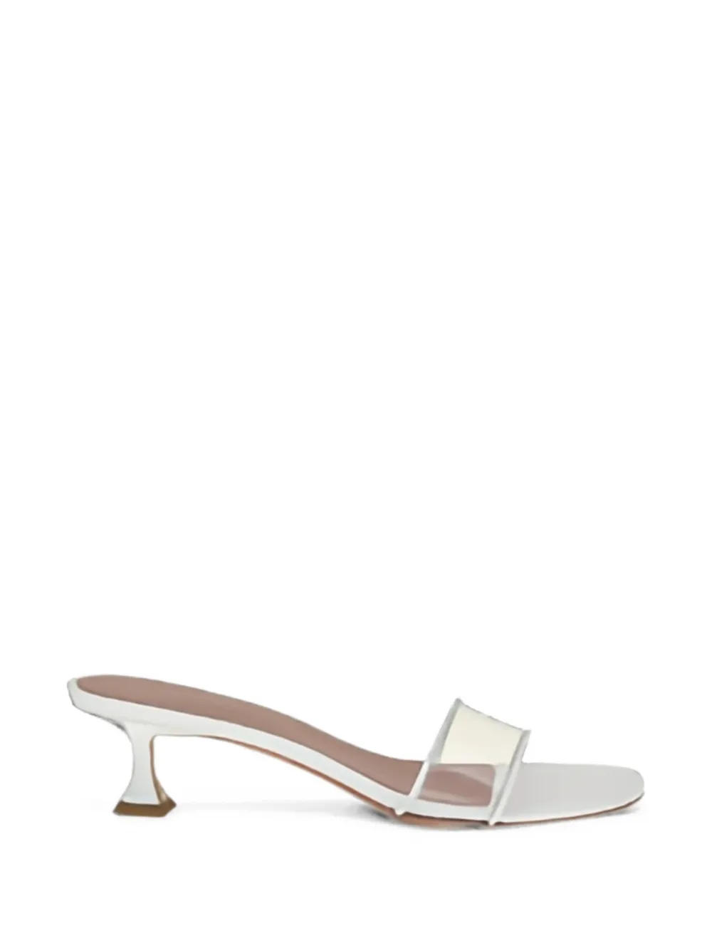 Amina Muaddi Andreea glass-slipper sandals Wit