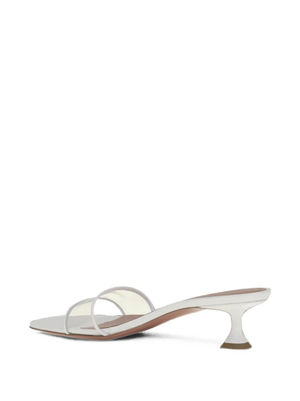 Amina Muaddi Andreea glass-slipper sandals Wit