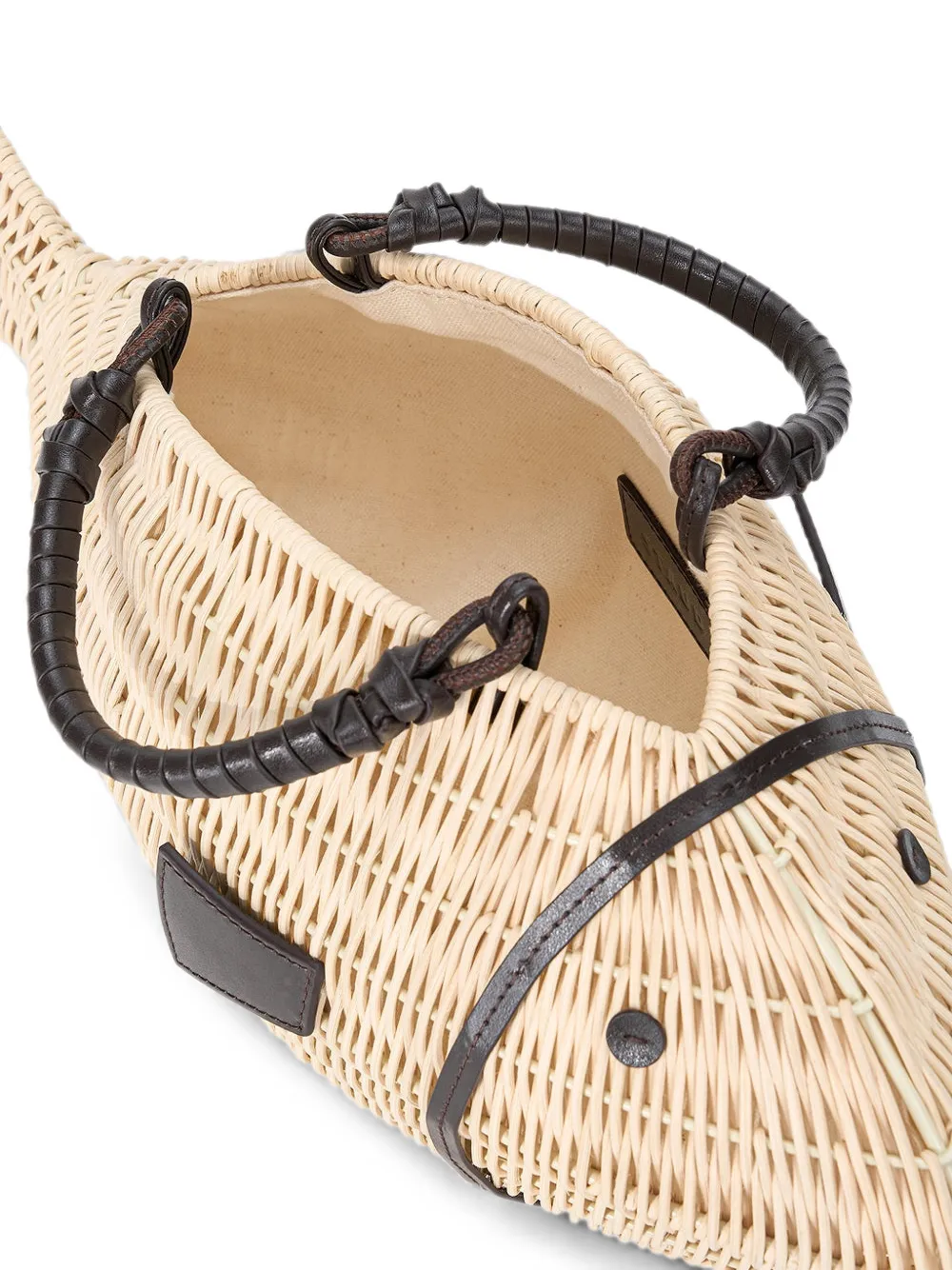 STAUD Cleo shopper in visvorm Beige