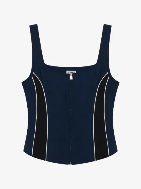 SIMKHAI  Aya contrast-panel top