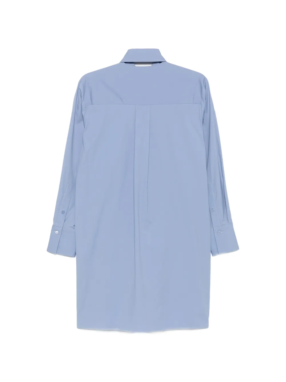Semicouture Geplooid button-up blouse Blauw