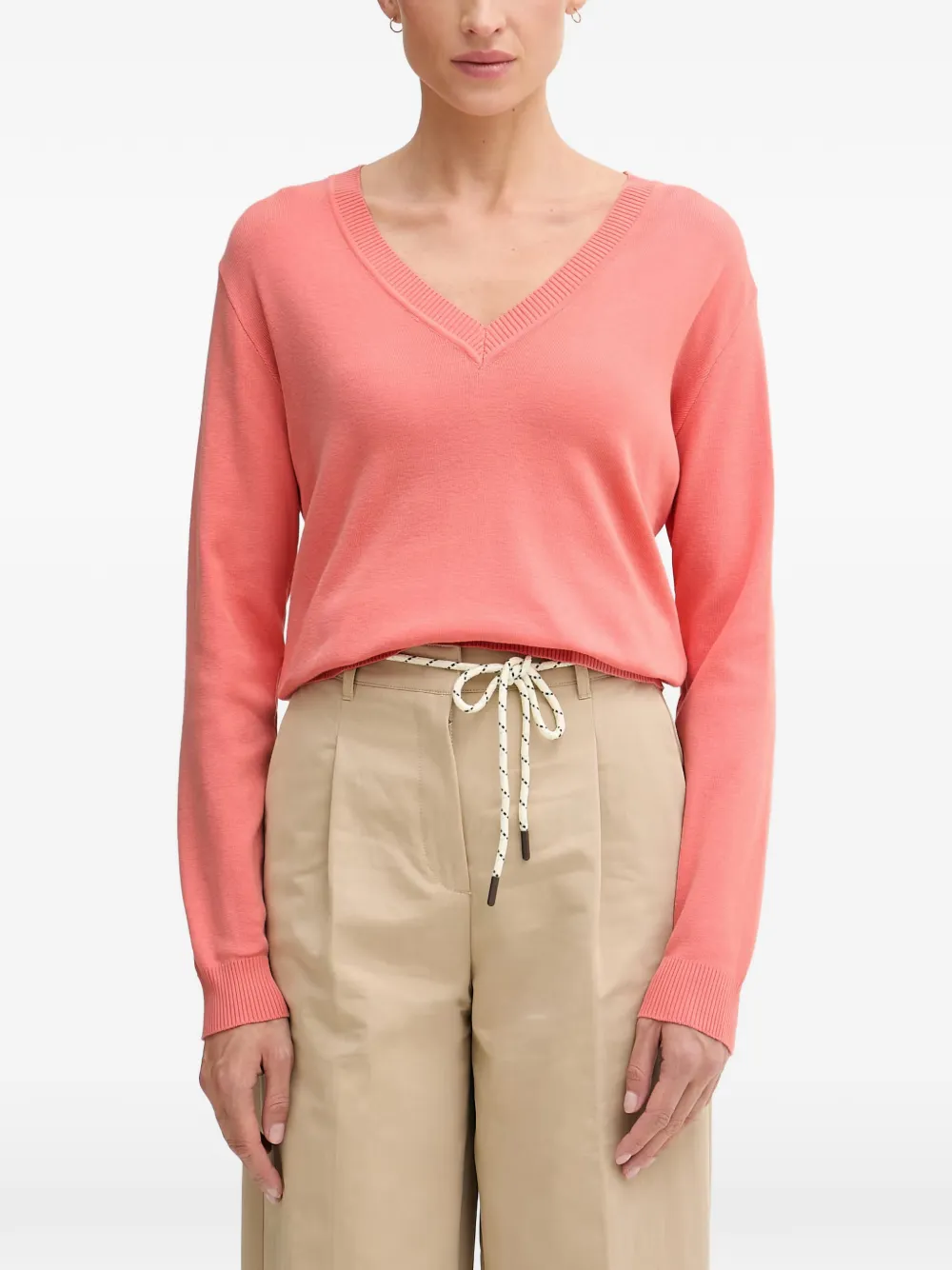Benetton V-neck sweater - Rosa