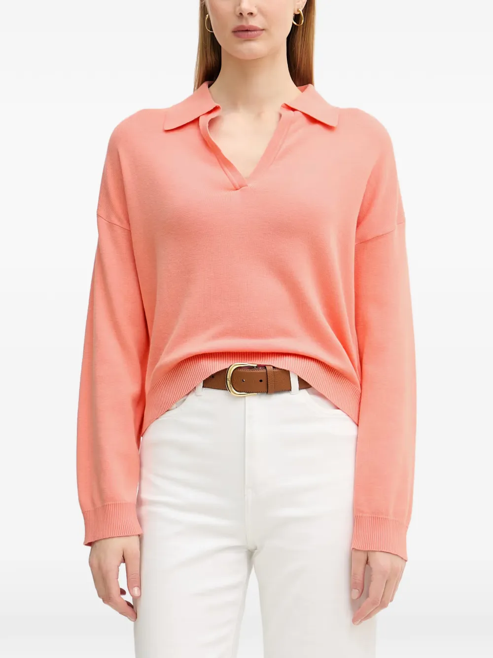 Benetton polo-collar sweater - Rosa