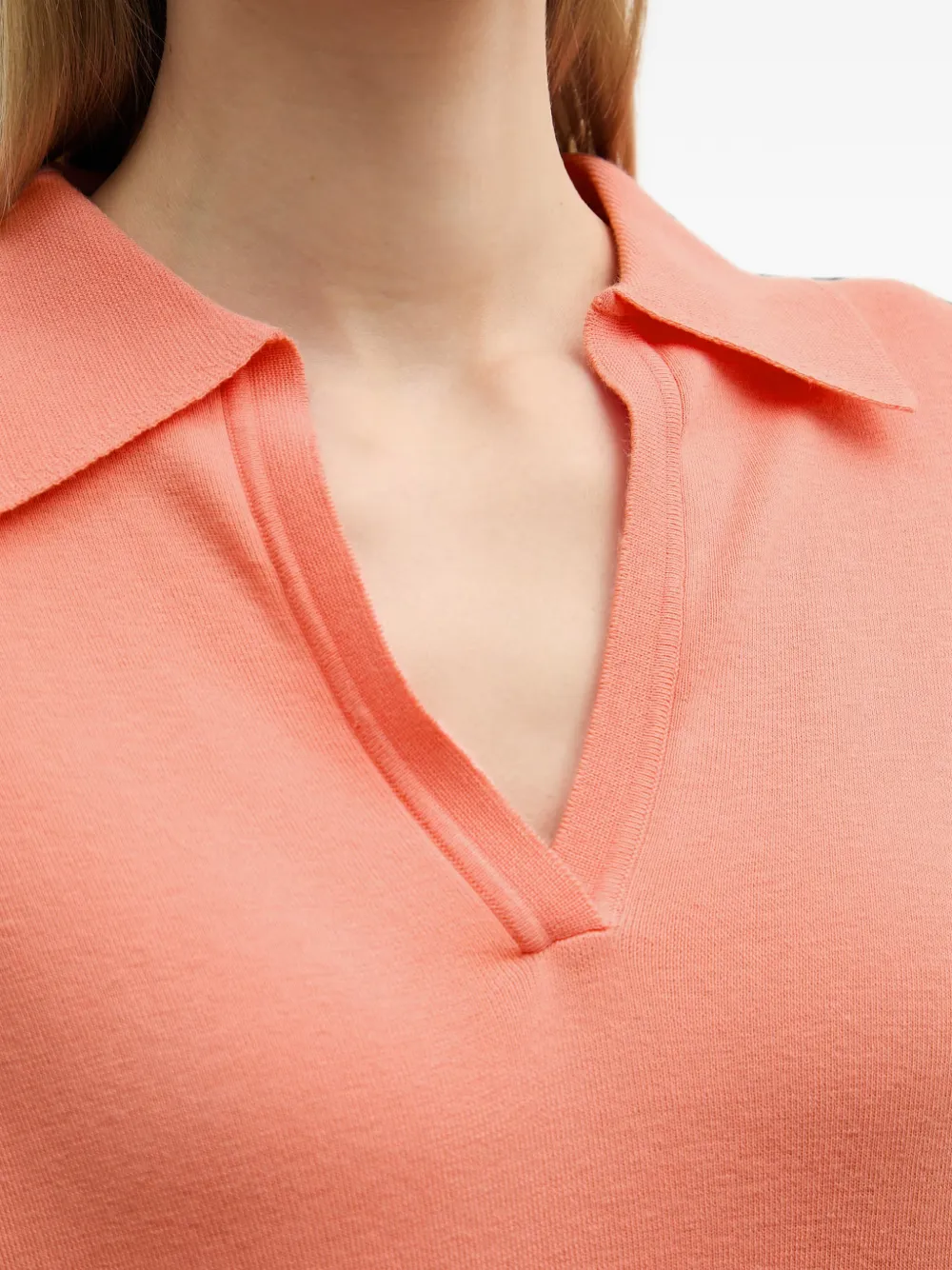 Benetton Trui met polokraag Roze