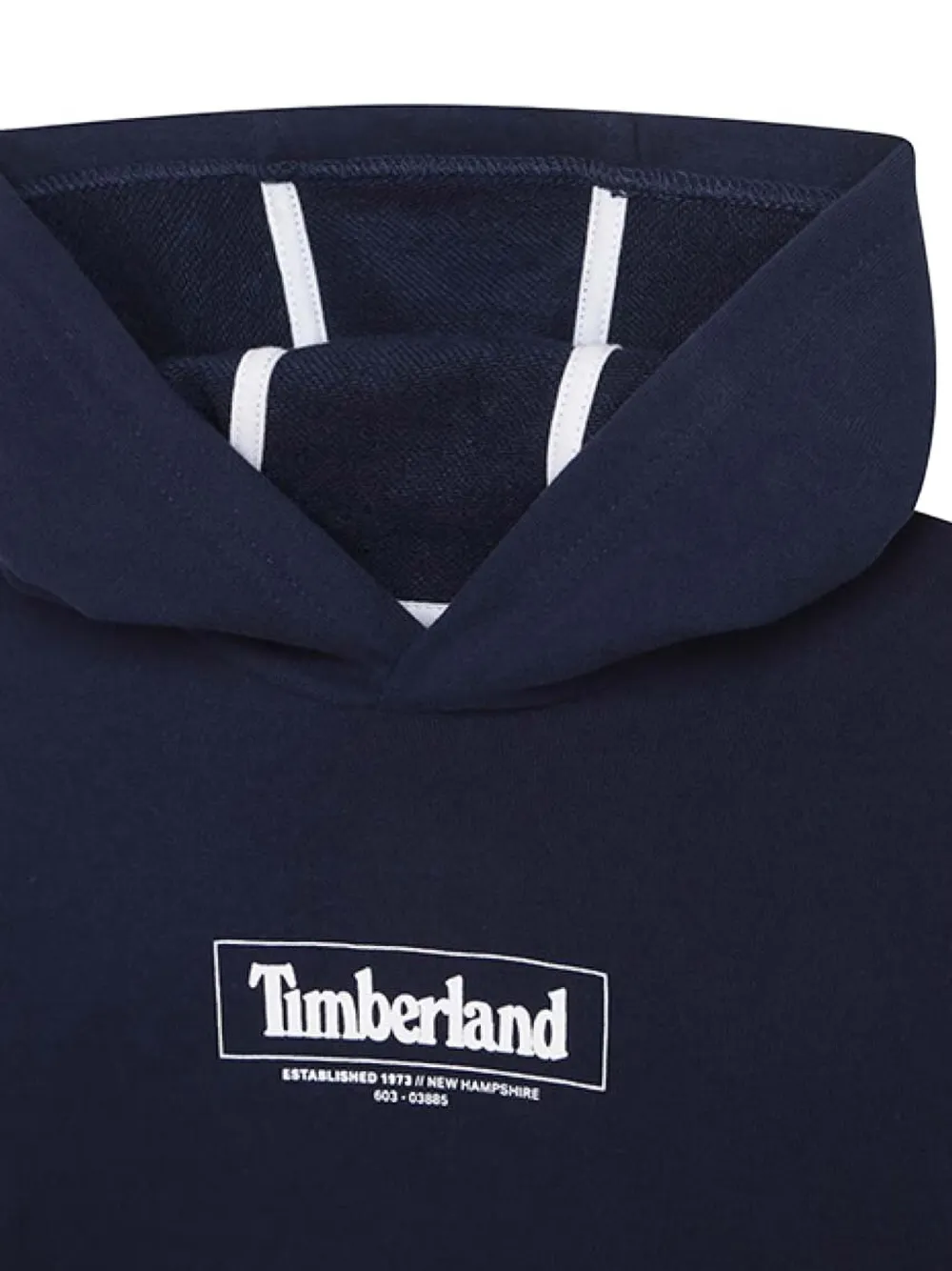 Timberland Kids Hoodie met logoprint Blauw