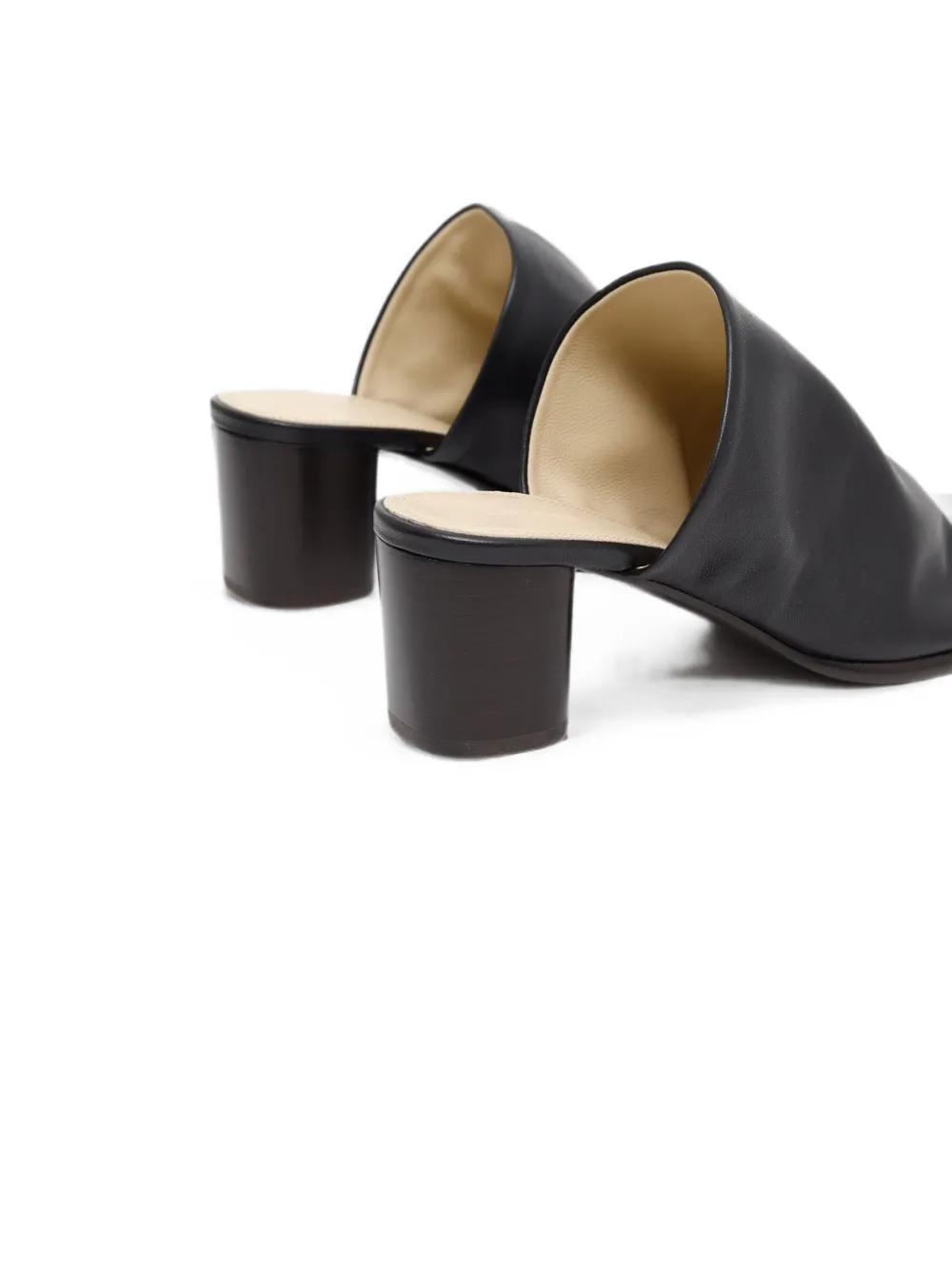 LEMAIRE leather mules Zwart