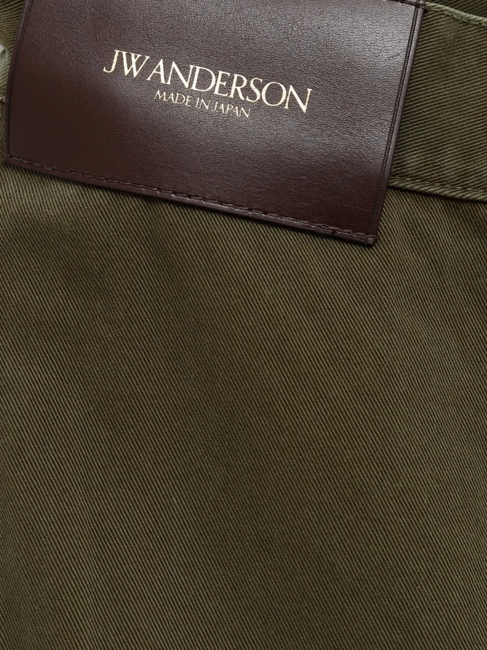 JW Anderson Cargo shorts met logopatch Groen