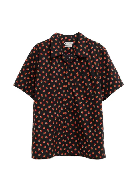 JW Anderson strawberry-print short-sleeve shirt