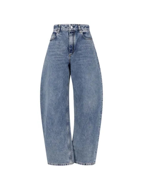 Alaïa jeans con efecto desgastado