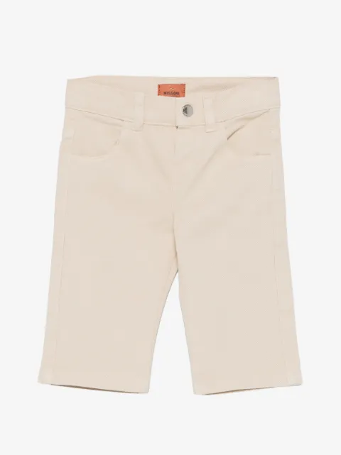 Missoni Kids zigzag-embroidered trousers