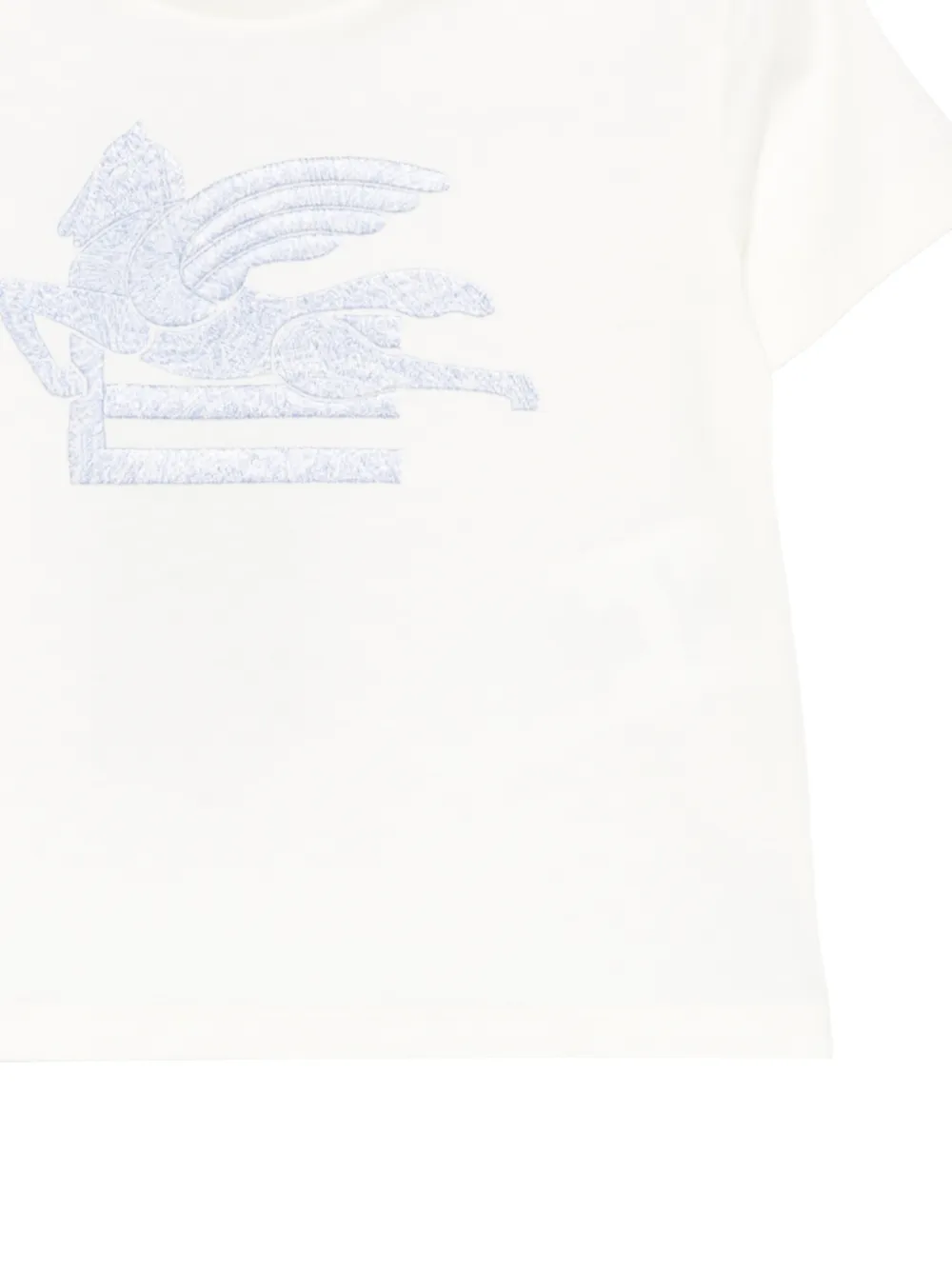 ETRO KIDS T-shirt met Pegasus-borduurwerk Beige