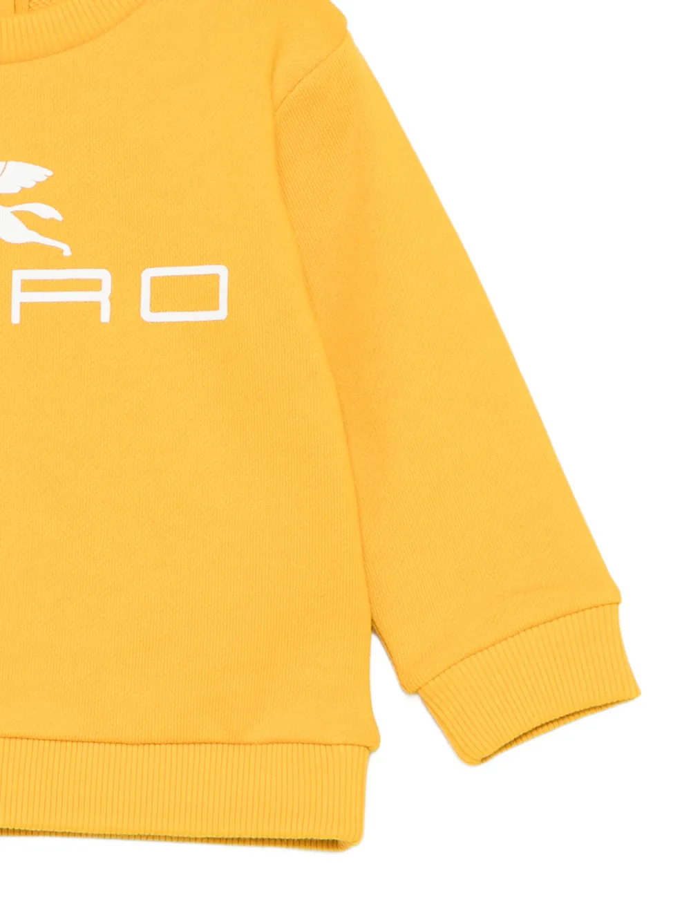  Etro Kids Logo-print Sweatshirt - Amarillo 