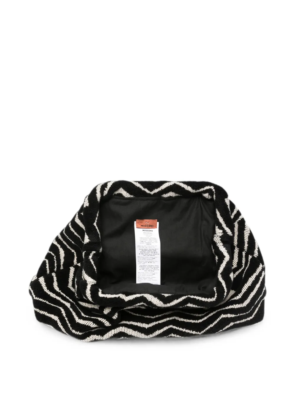 Missoni Kids Clutch met zigzag-patroon Zwart