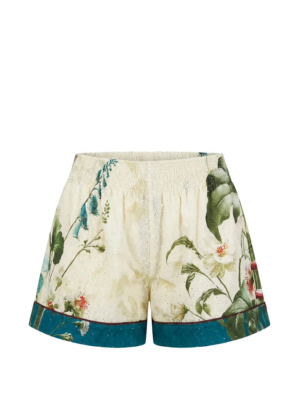 F.R.S For Restless Sleepers floral-print broderie-anglaise shorts - Toni neutri