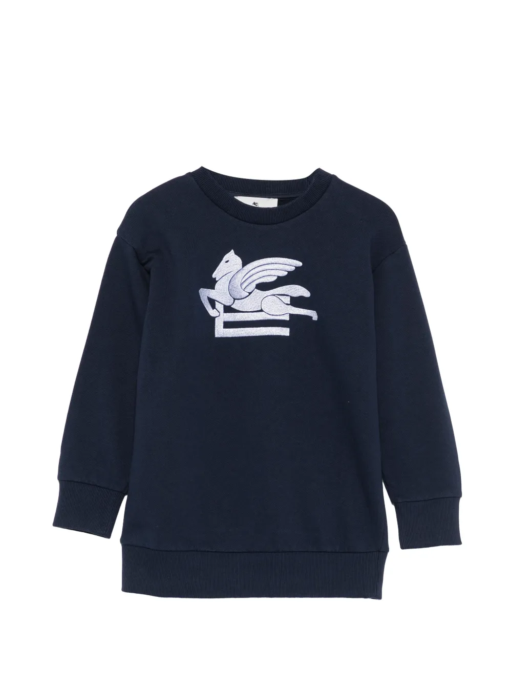 ETRO KIDS Pegaso-embroidered sweatshirt - Blu