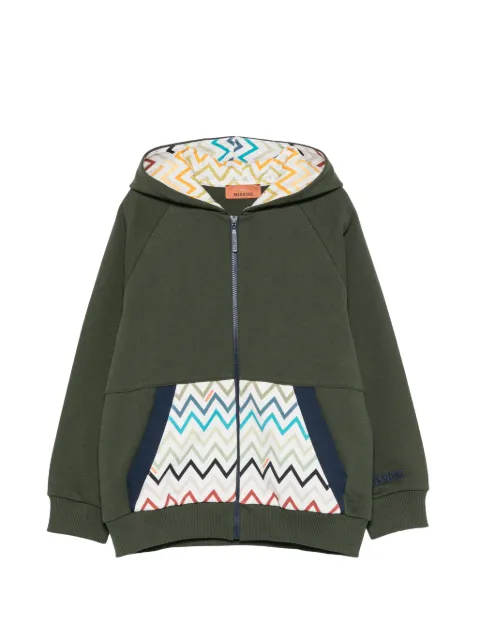 Missoni Kids zip-fastening hoodie