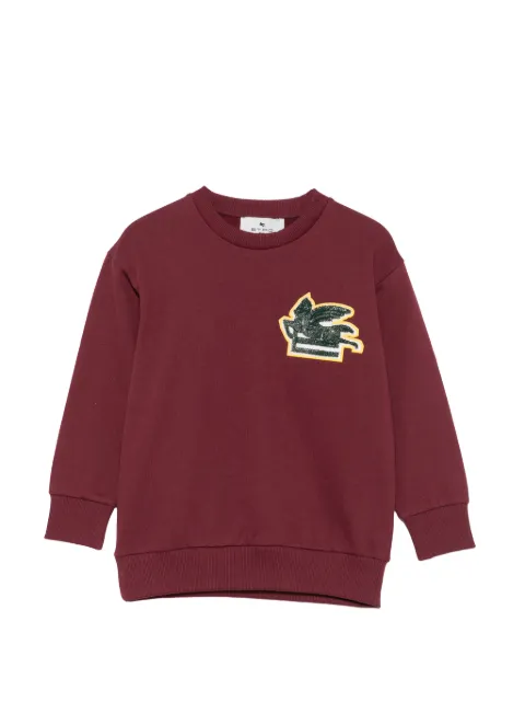 ETRO KIDS Pegaso-patch sweatshirt