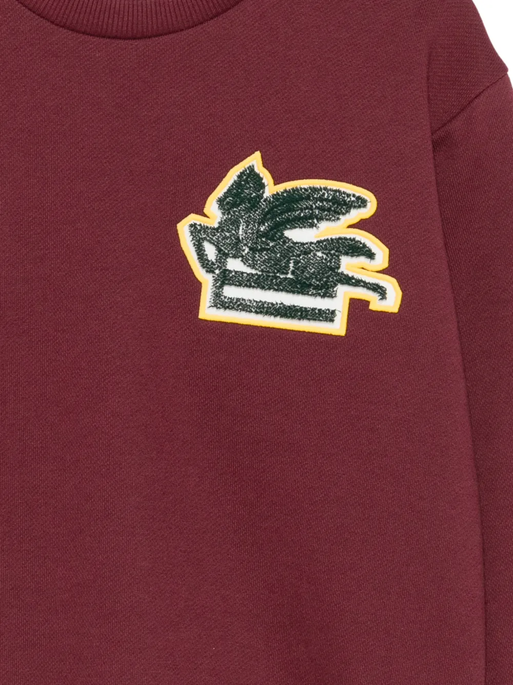 ETRO KIDS Sweater met Pegaso-patch Rood