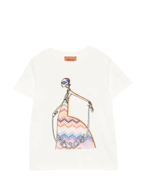 Missoni Kids embroidered T-shirt