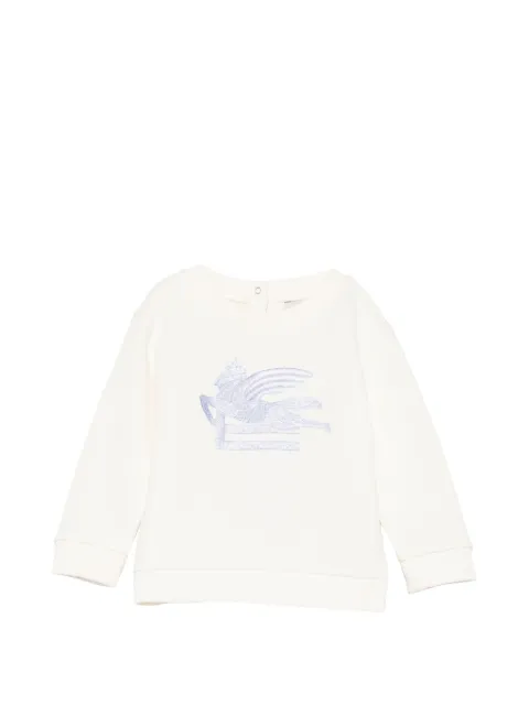 ETRO KIDS Pegaso-embroidery sweatshirt