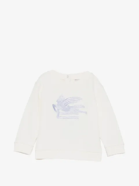 ETRO KIDS Pegaso-embroidery sweatshirt
