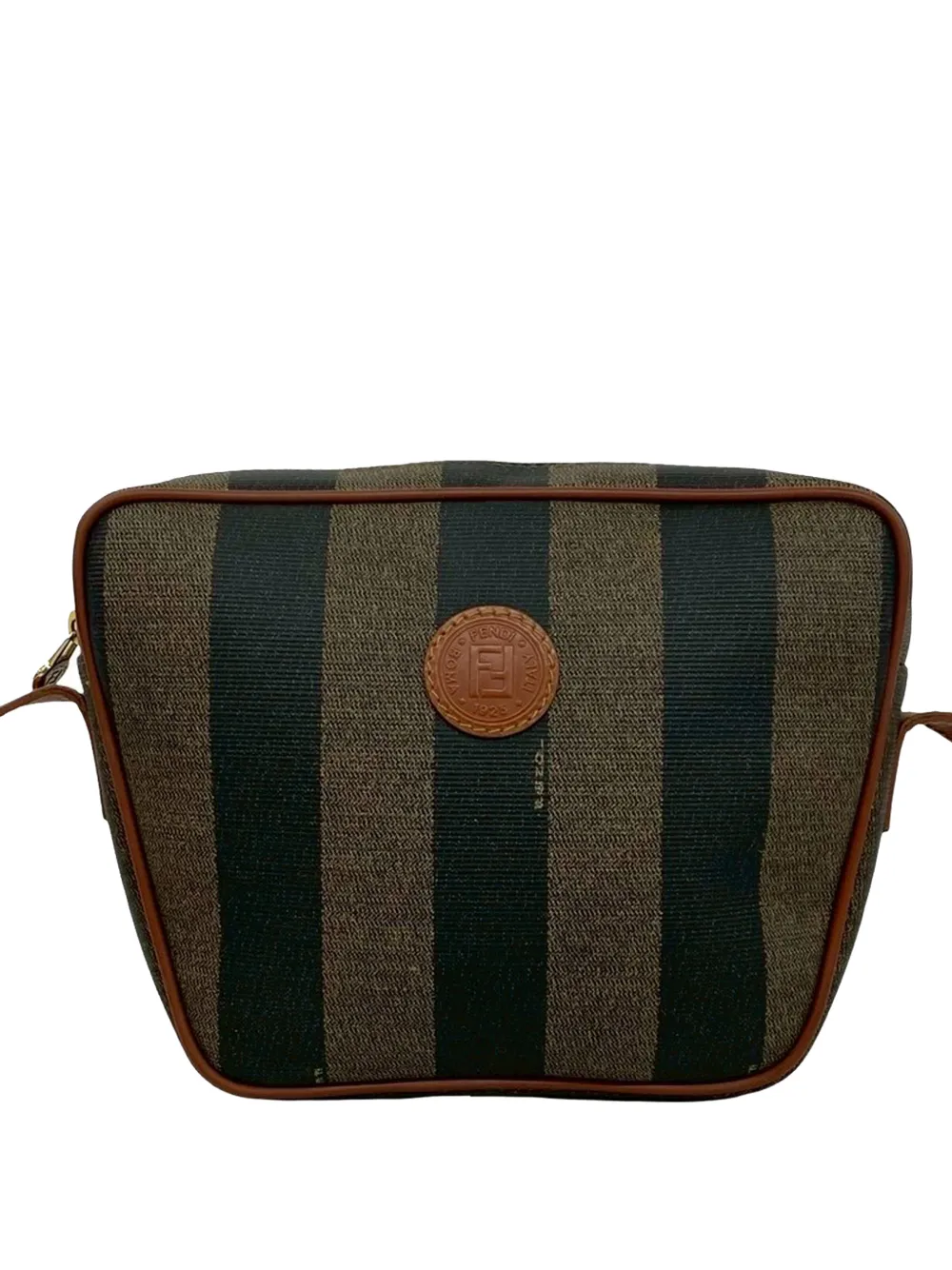 Fendi Pre-Owned 20th Century Pequin Coated Canvas crossbody bag - Marrone