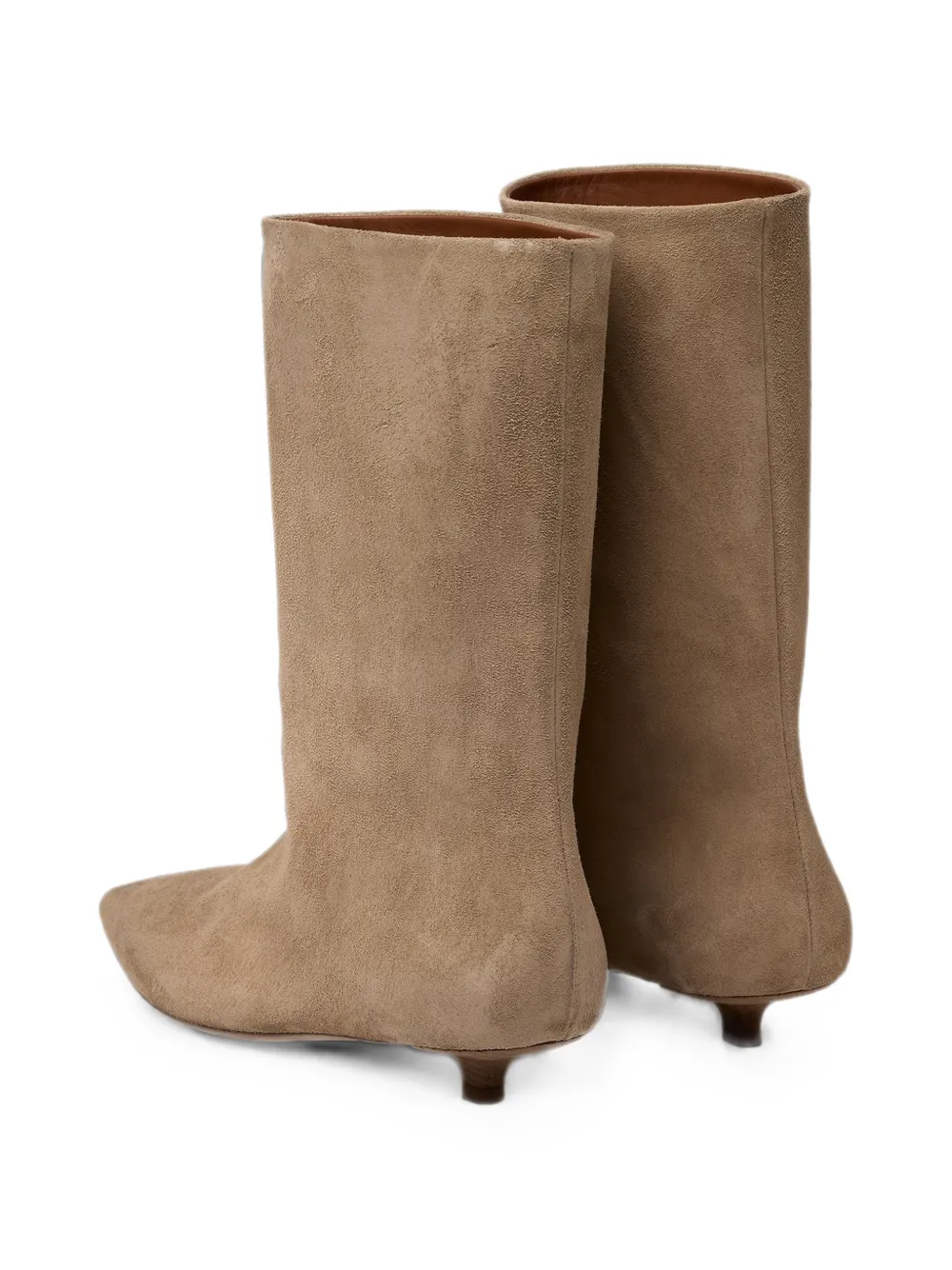 Marsèll Spino pointed-toe suede boots Beige
