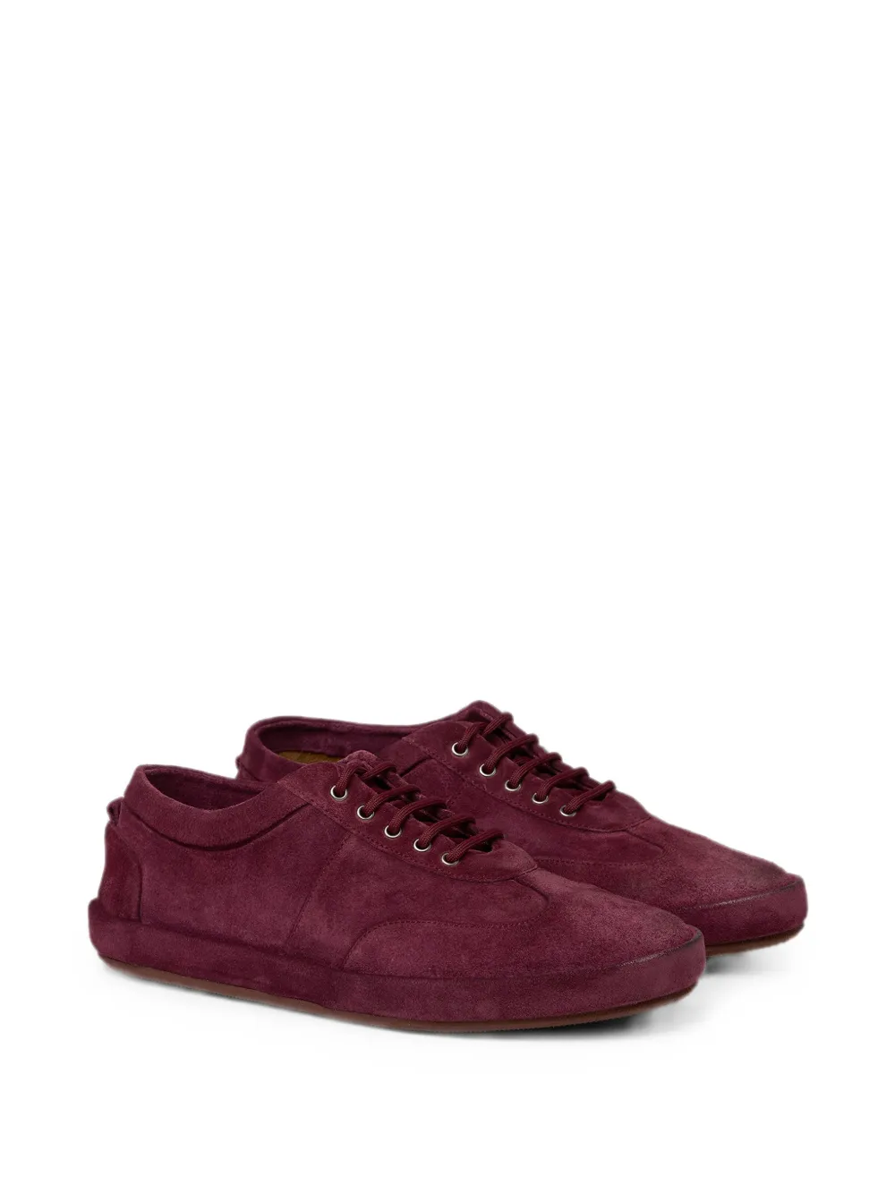 Marsèll Scatopelle suede lace-up sneakers Rood