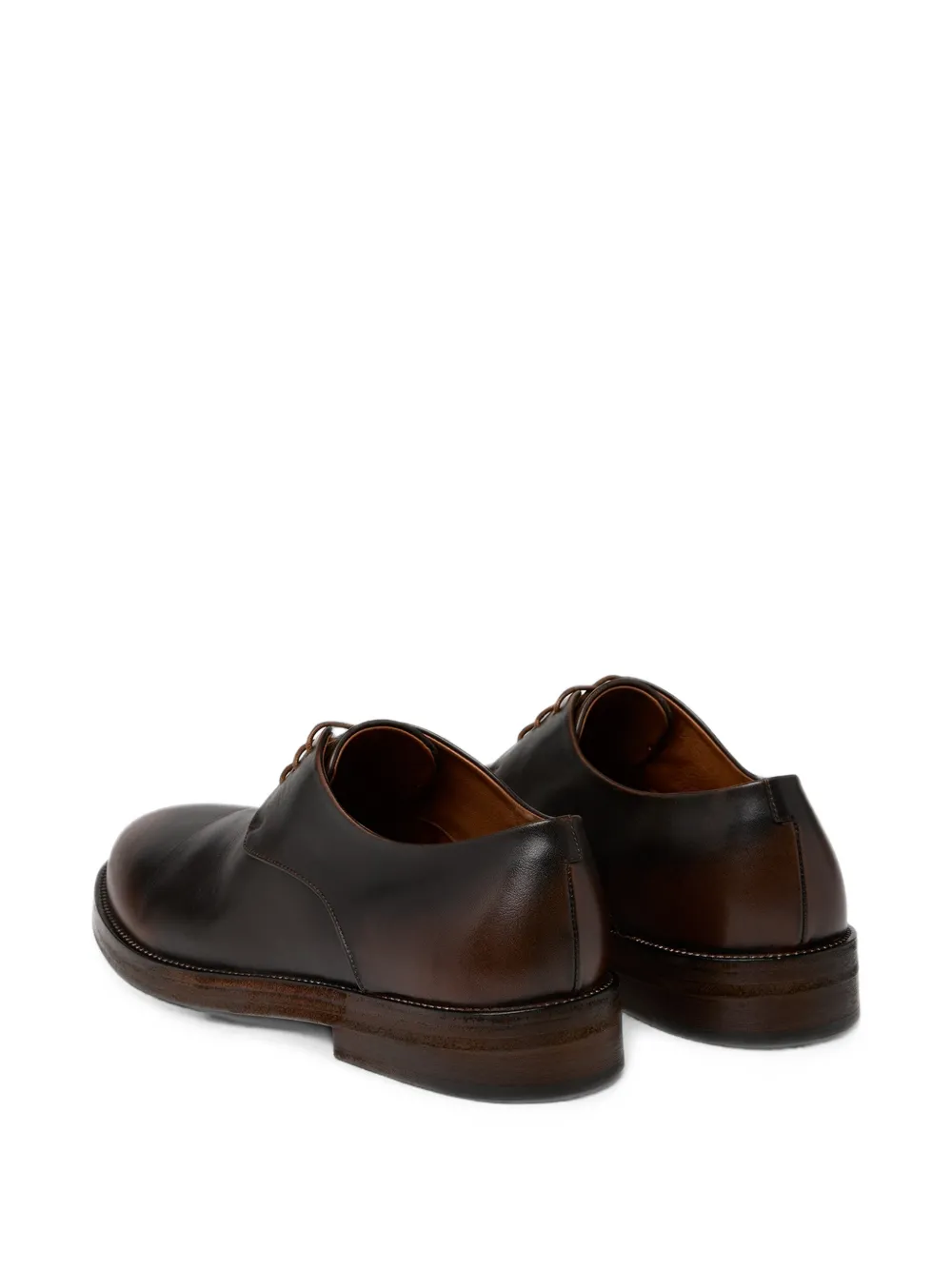 Marsèll Tubetto burnished-effect lace-up derby shoes Bruin