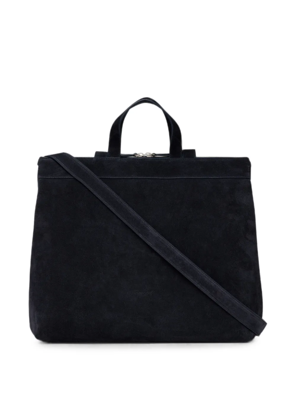Marsèll Borso suède shopper met rits Blauw