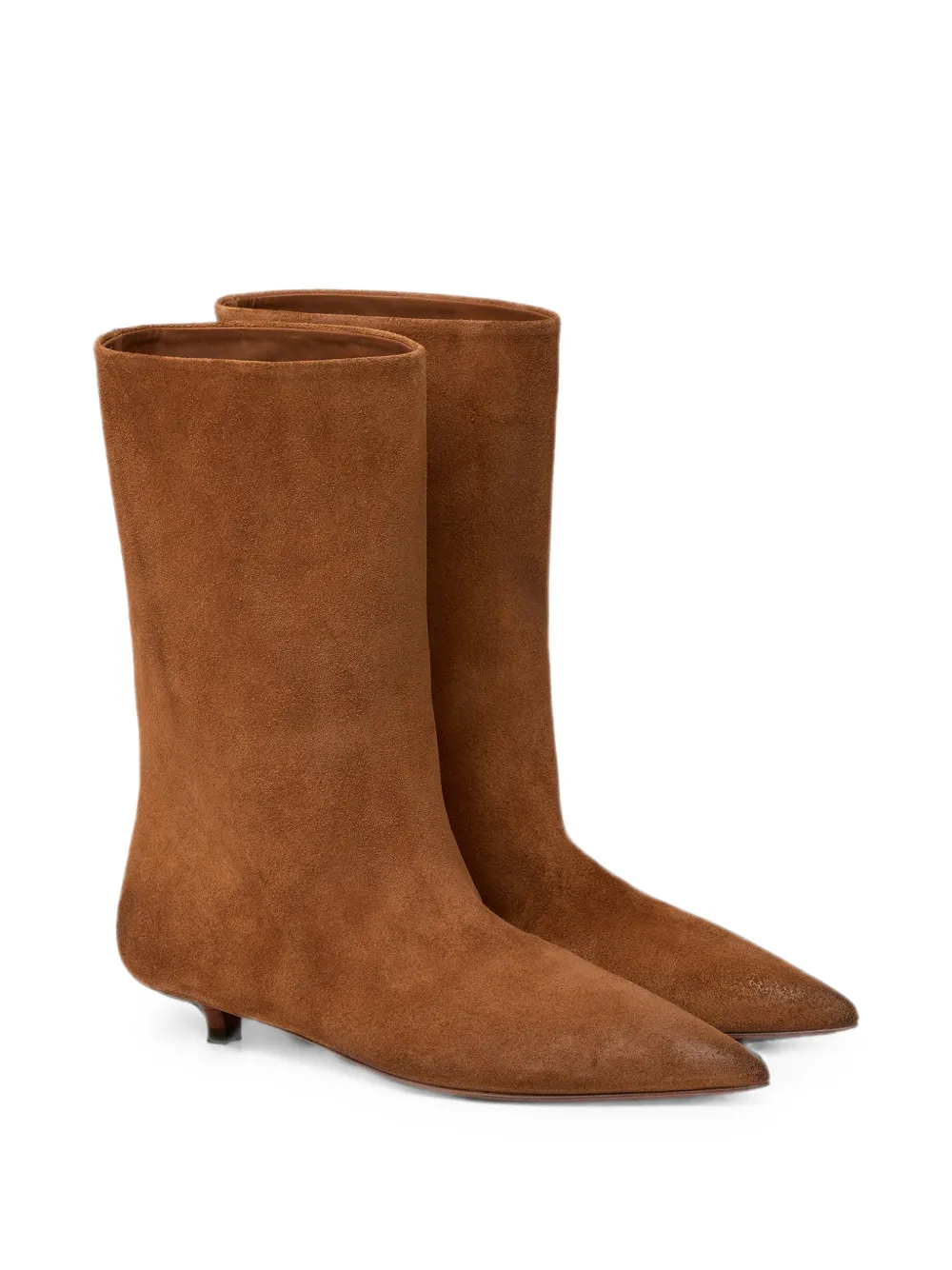 Marsèll Spino pointed-toe suede ankle boots Bruin