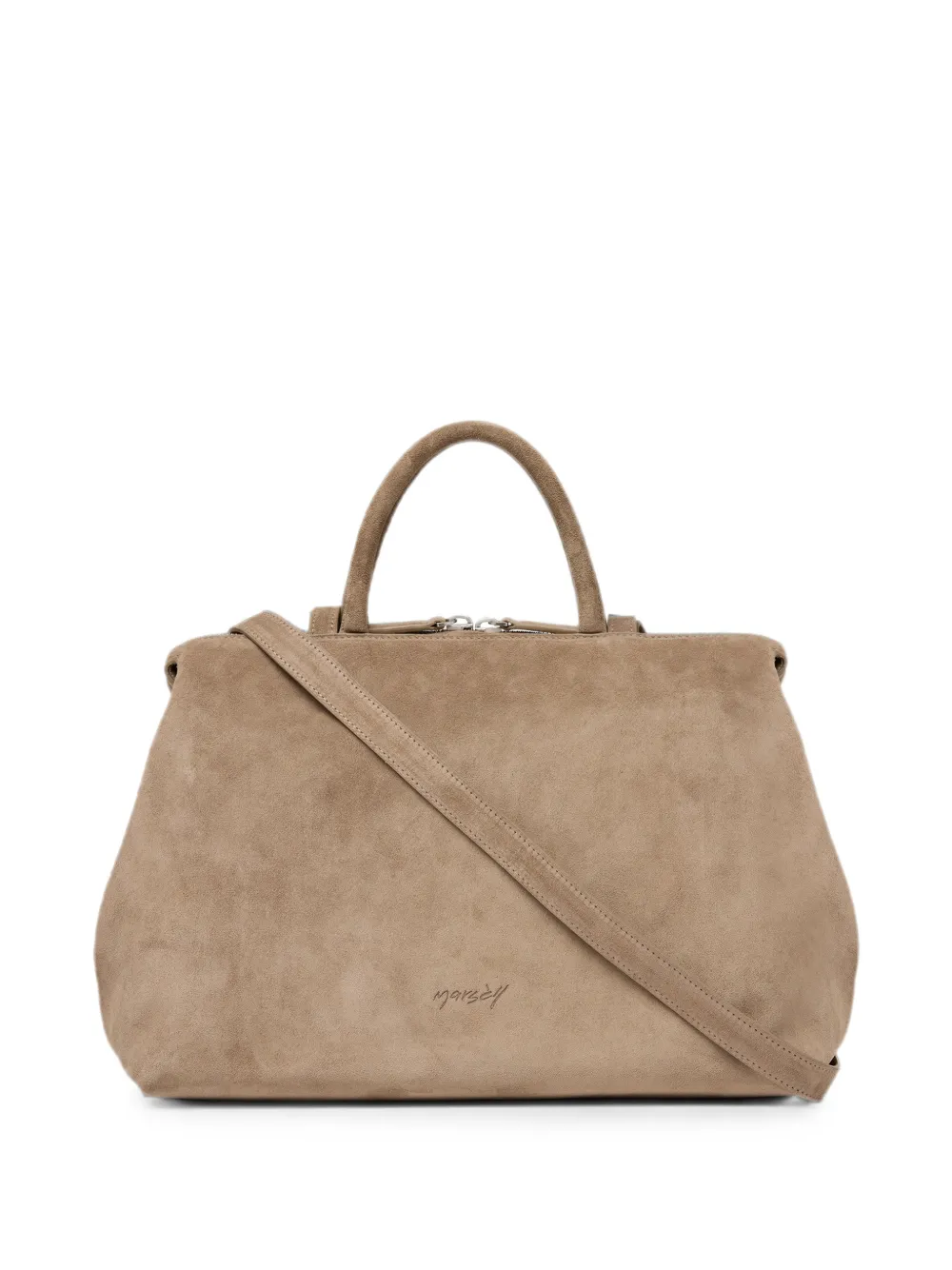 Marsèll 4 Dritta Suede Tote Bag In Neutral